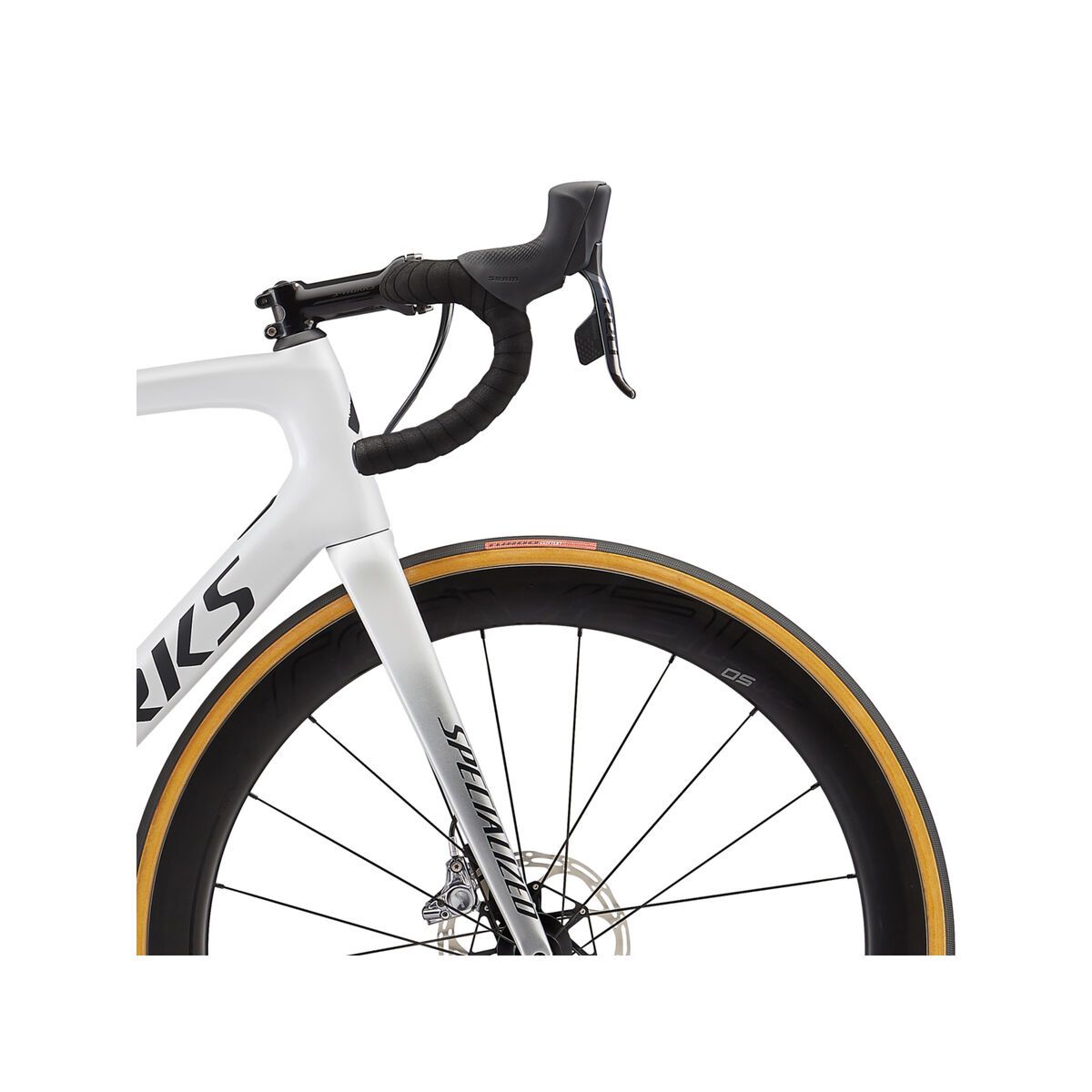 Specialized S-Works Tarmac Disc SRAM eTap, gloss metallic white silver/lite silver fade - Bild 8