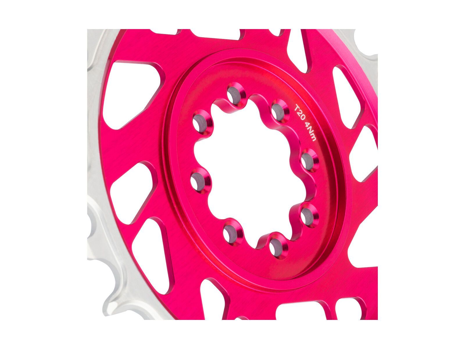 Burgtec 3 mm Offset Thick Thin Chainring SRAM 8-Bolt, toxic barbie pink - Bild 3