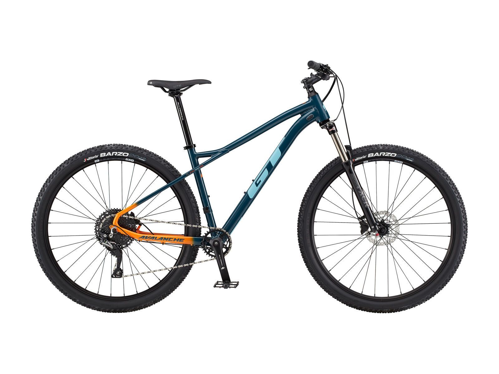 GT Avalanche Elite 29, satin slate blue & orange fade w/ blue & orange - Bild 1