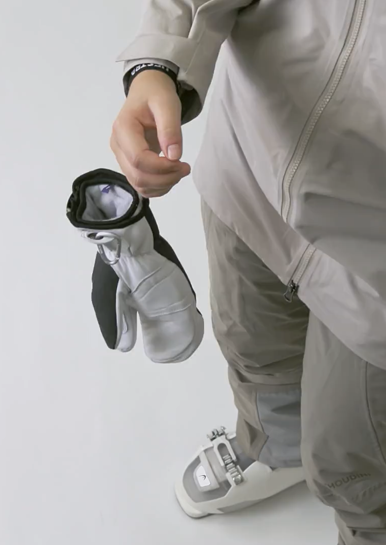 Hestra Army Leather Patrol 3 Finger, charcoal - Video 7