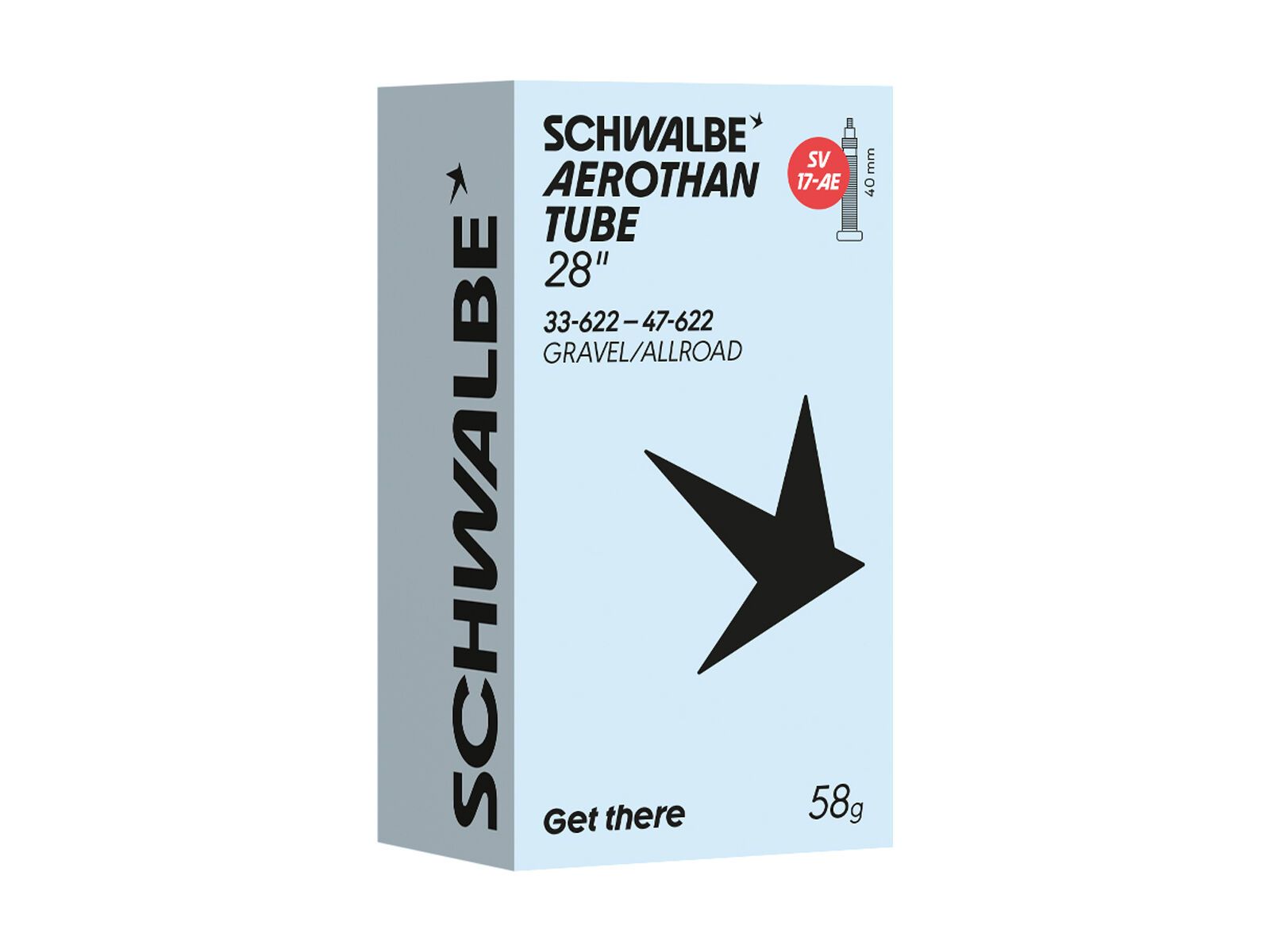 Schwalbe Aerothan Tube SV 17AE 28/700C Gravel/Allroad - 33/47-622 / 40 mm - Bild 1
