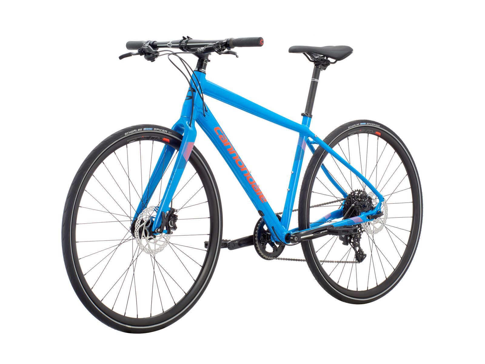 Cannondale Quick 2 Disc, ultra blue w / jet black, acid red, reflective detail - gloss (BLU) - Bild 4