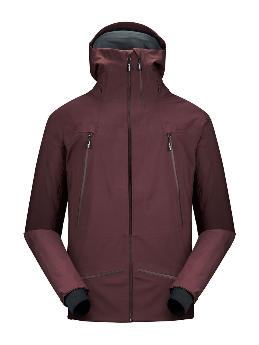 Penguin Männer 3 Lagen Dermizax Shell Jacke, dirty plum - Bild 1