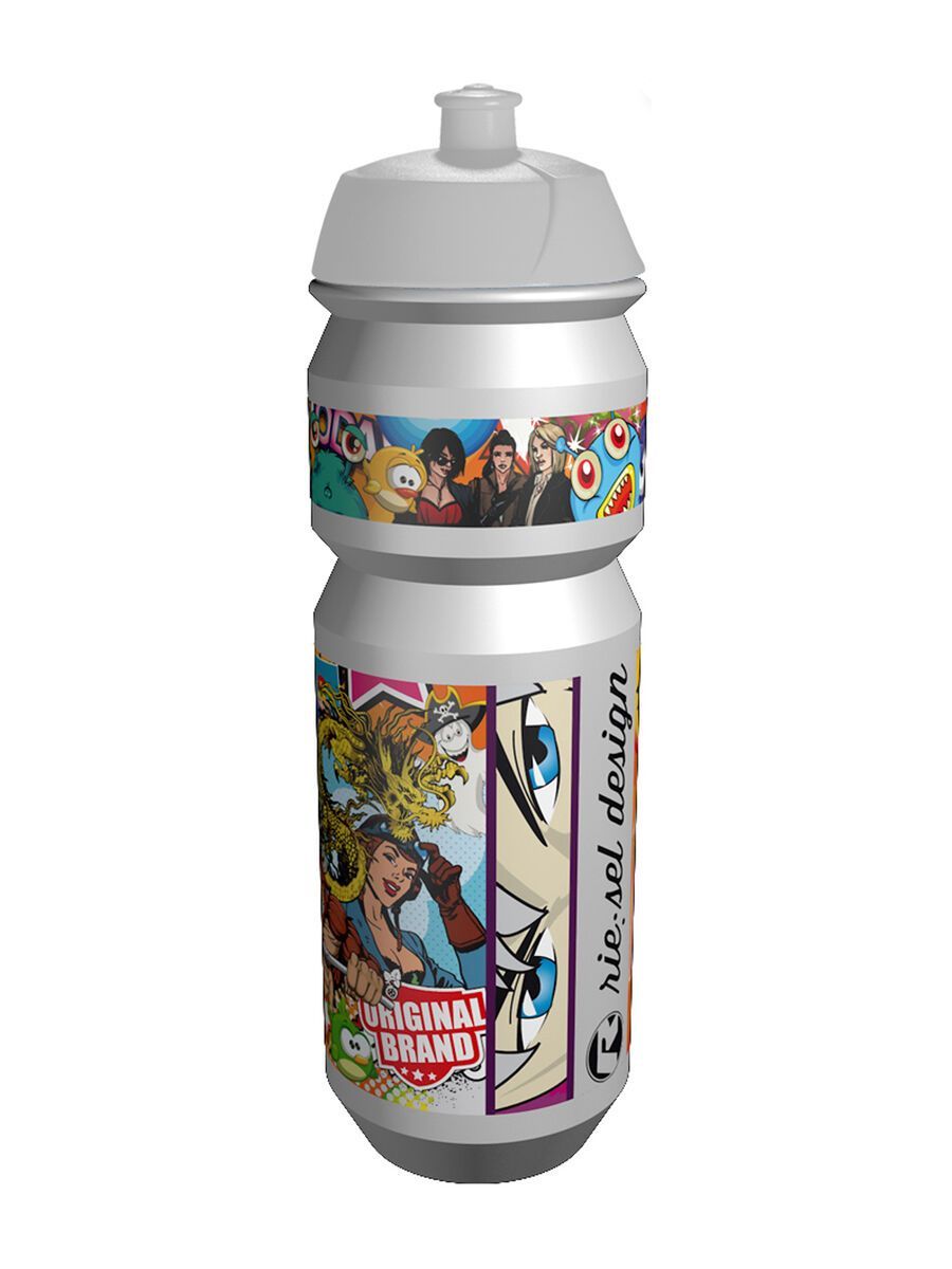 Riesel Design flasche, stickerbomb white - Bild 1
