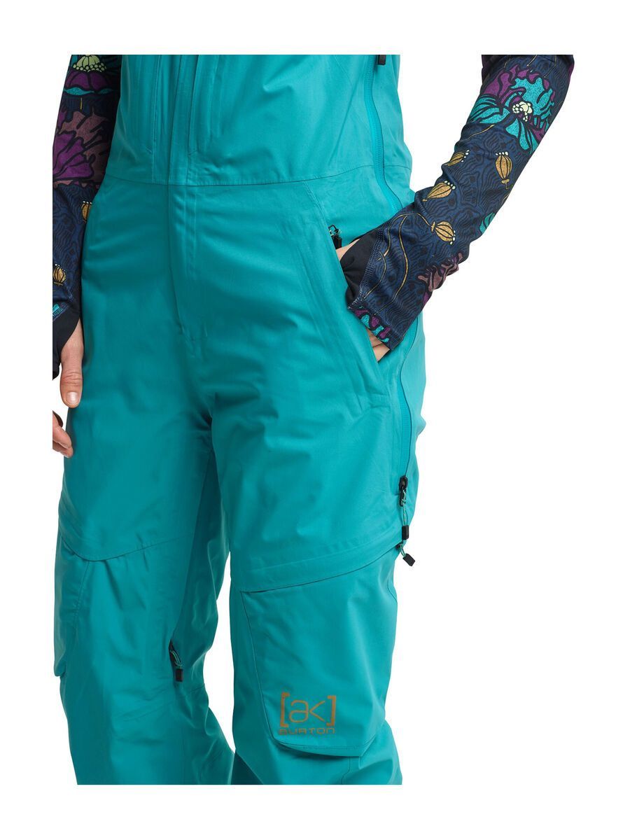 Burton Women's [ak] Gore-Tex Kimmy 2L Bib Pant, green-blue slate - Bild 5