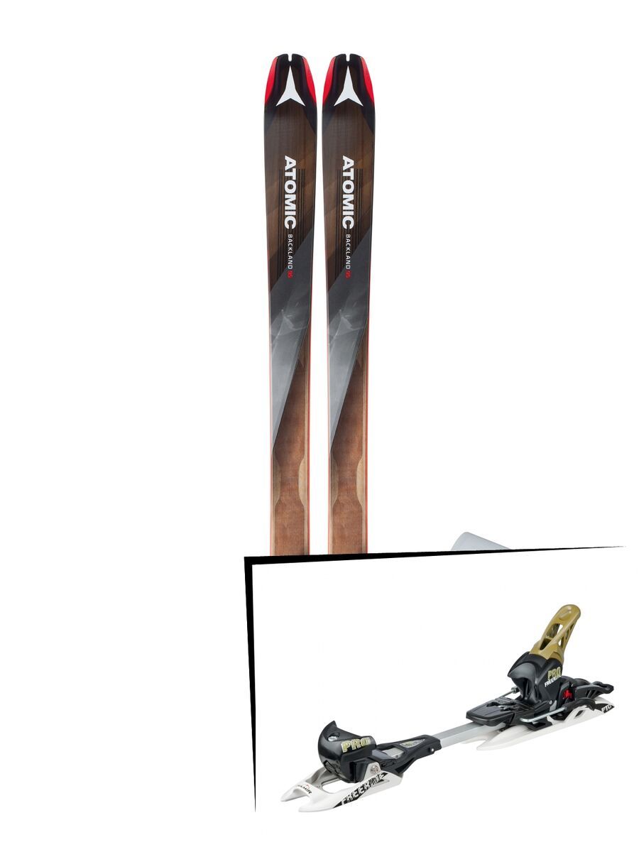 Set: Atomic Backland 95 + Hybrid Skin 95 2019 + Fritschi Diamir Freeride Pro schwarz/oliv - Bild 1