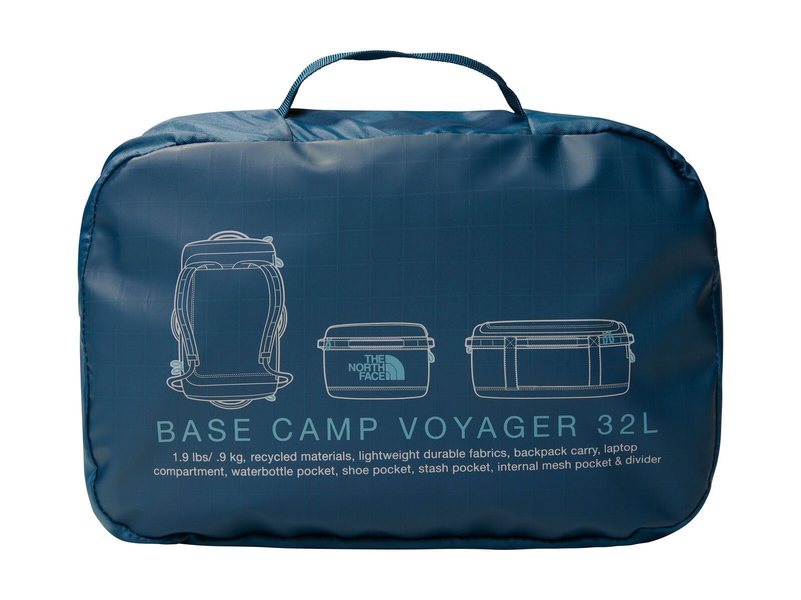 The North Face Base Camp Voyager Duffel 32L, midnight petrol/algae b - Bild 5