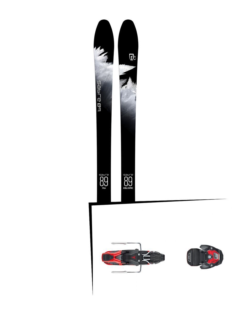 Set: Icelantic Sabre 89 2018 + Atomic Warden MNC 11 black/red - Bild 1
