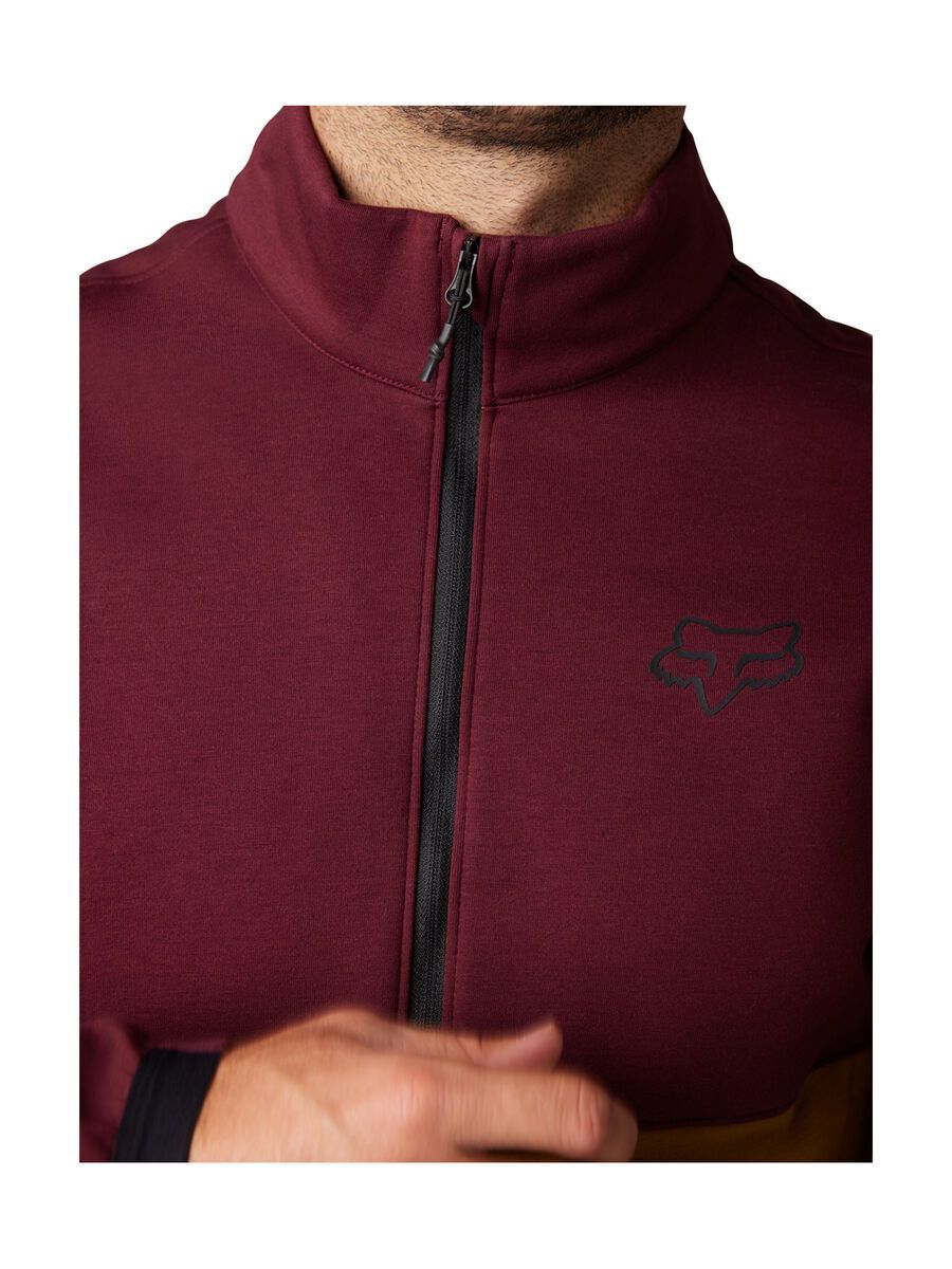 Fox Ranger Fire Fleece Crew, dark maroon - Bild 7