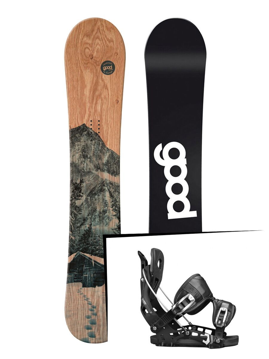 Set: goodboards Wooden 2017 + Flow NX2 (1718327S) - Bild 1