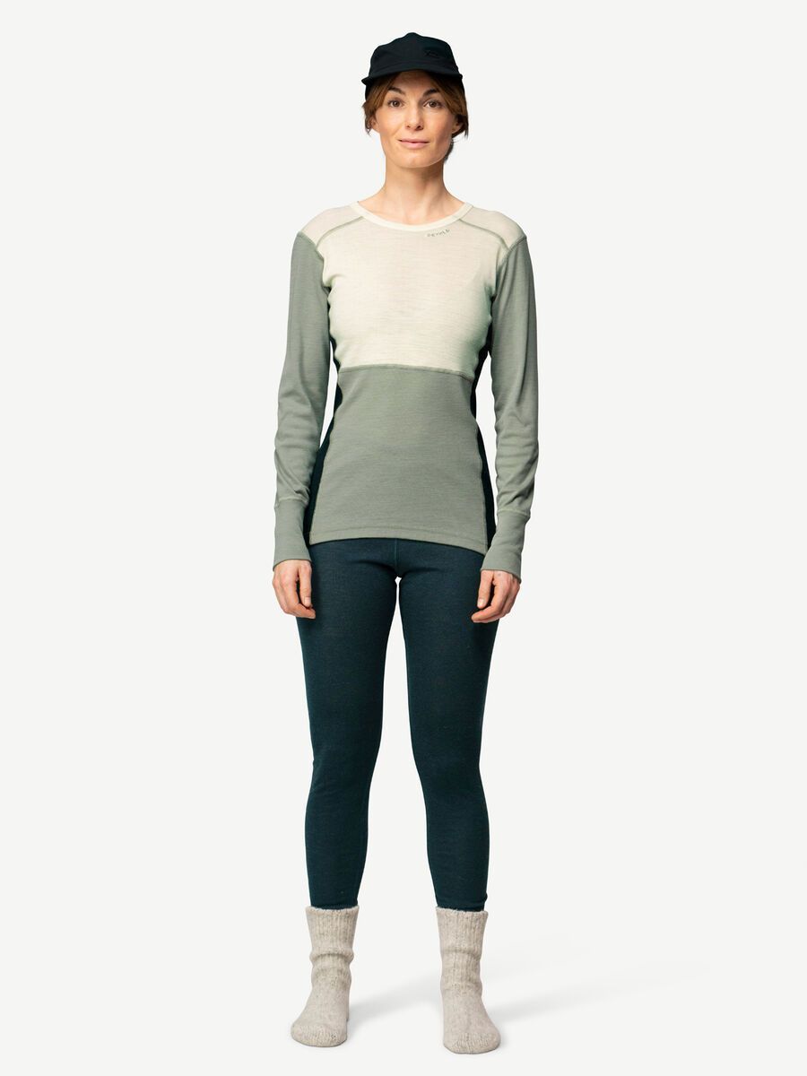 Devold Lauparen Merino 190 Shirt Wmn, raw white/fog/ink - Bild 2