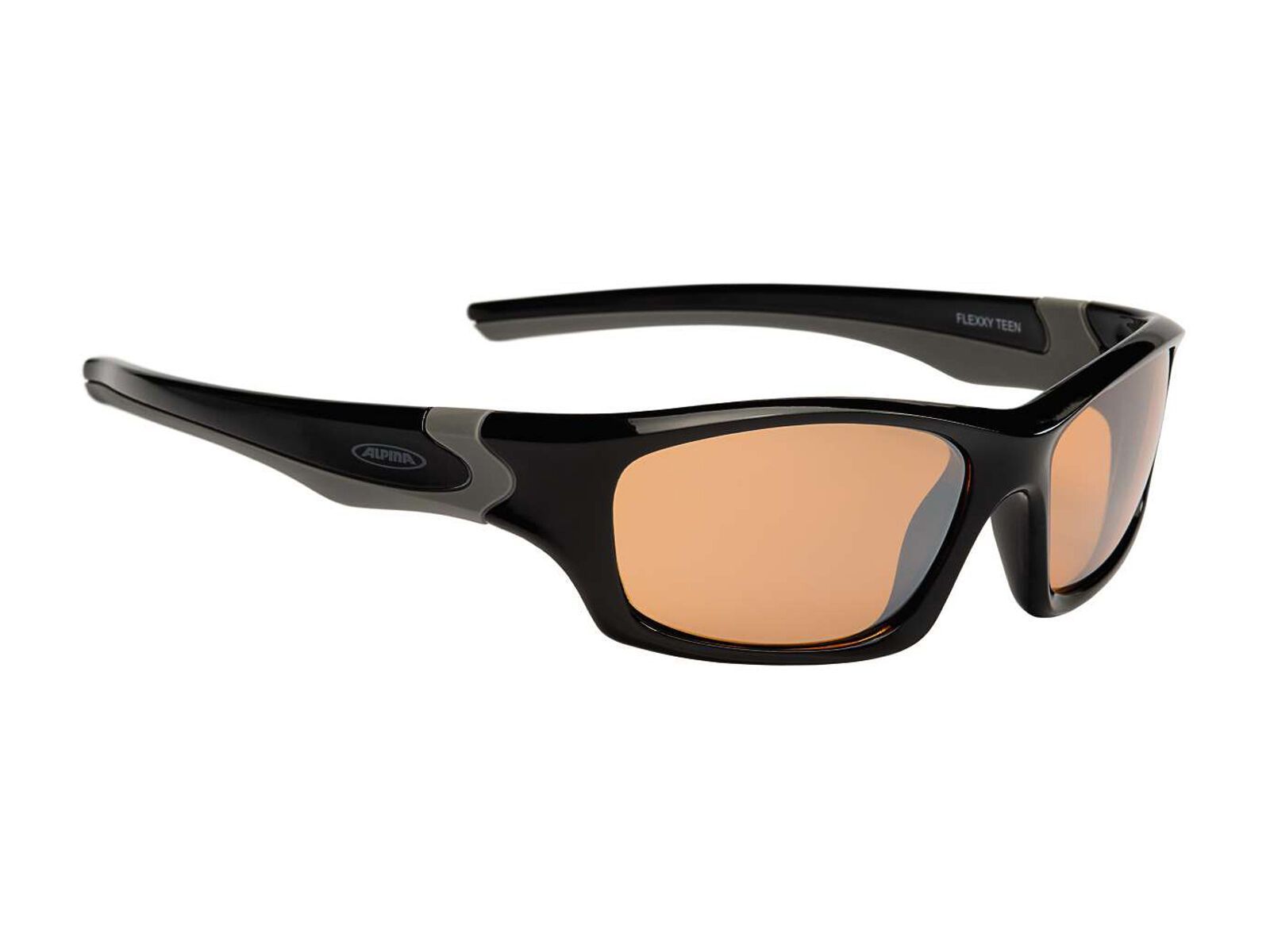 Alpina Flexxy Teen, black-grey/orange mirror S2 - Bild 1