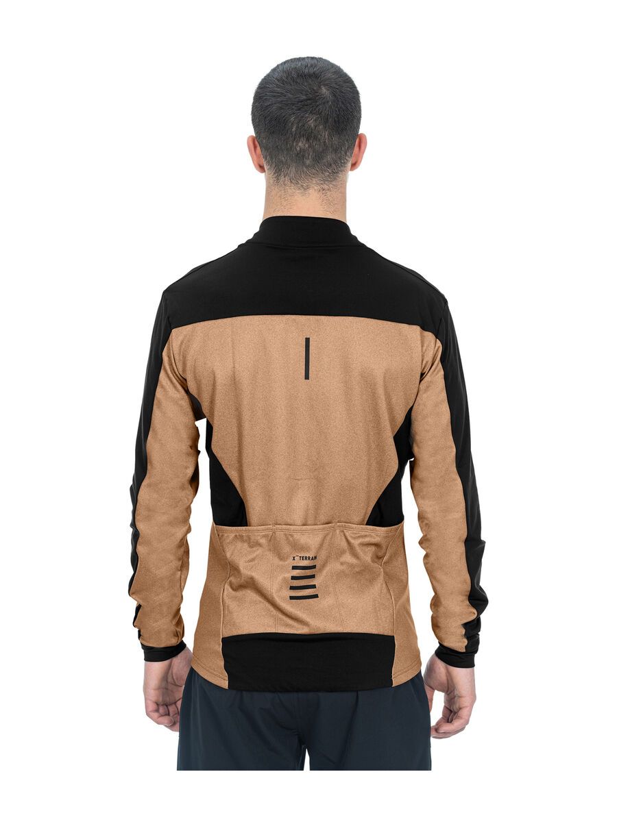 Cube ATX Trikot Full Zip CMPT langarm, brown´n´black - Bild 3