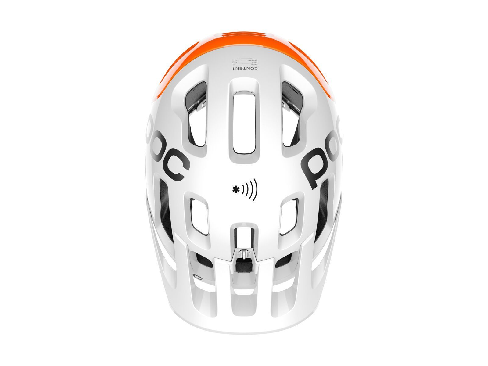 POC Tectal Race NFC SPIN AVIP, hydrogen white/fluorescent orange - Bild 5