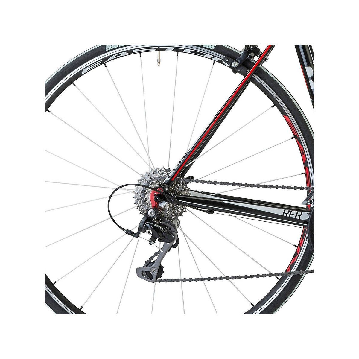 Cube Peloton Race 3-fach, black red print - Bild 4