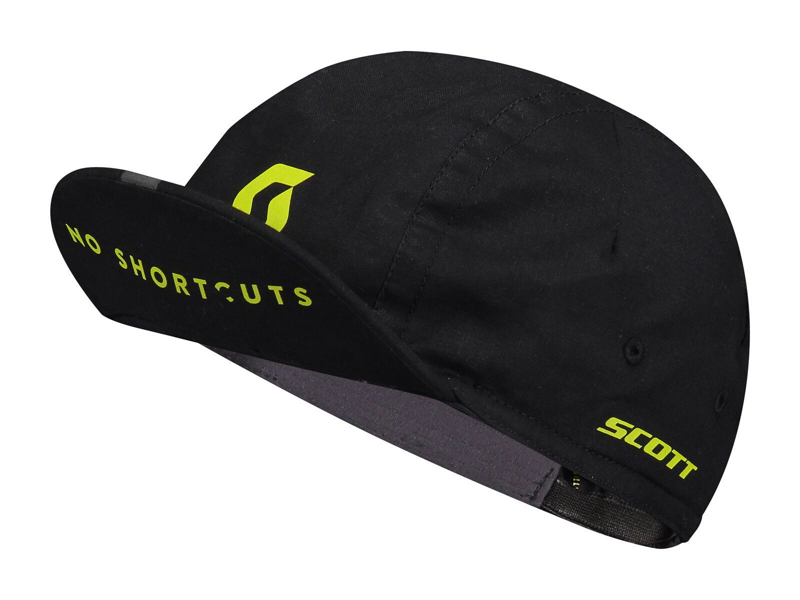 Scott Cycling No Shortcuts Cap, black/sulphur yellow - Bild 1