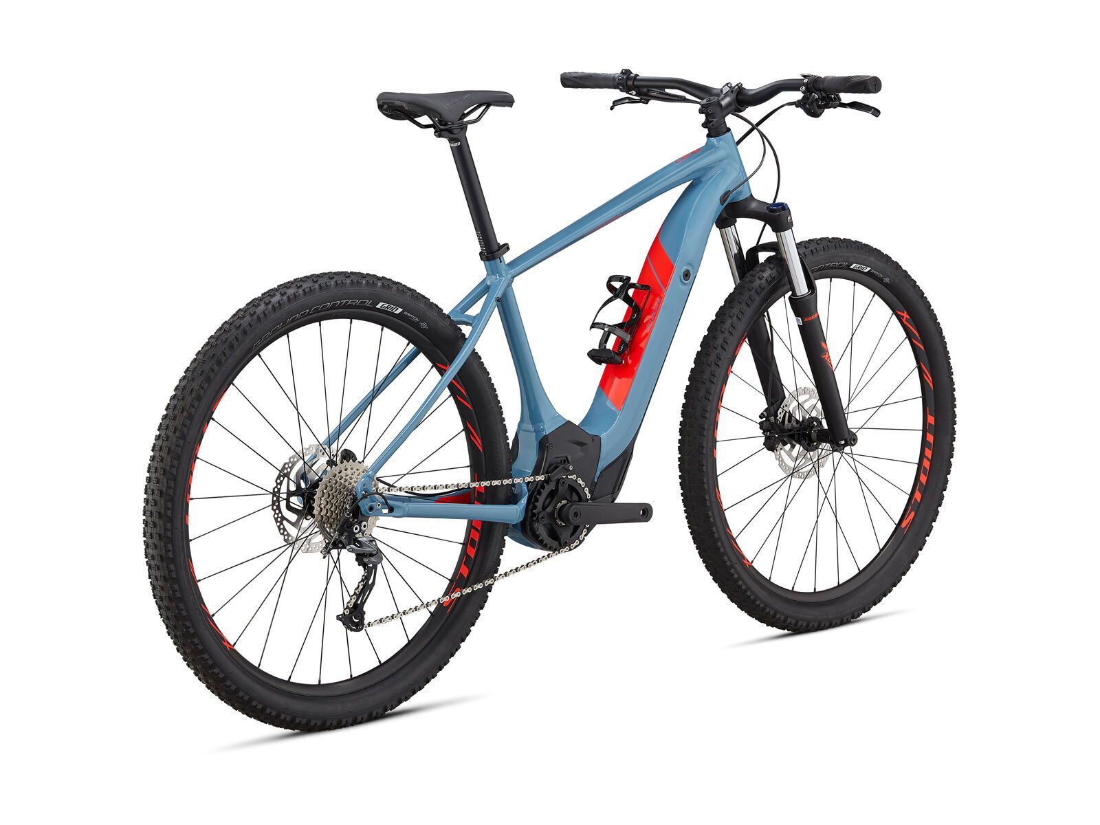 Specialized Turbo Levo HT, storm grey/rocket red - Bild 3