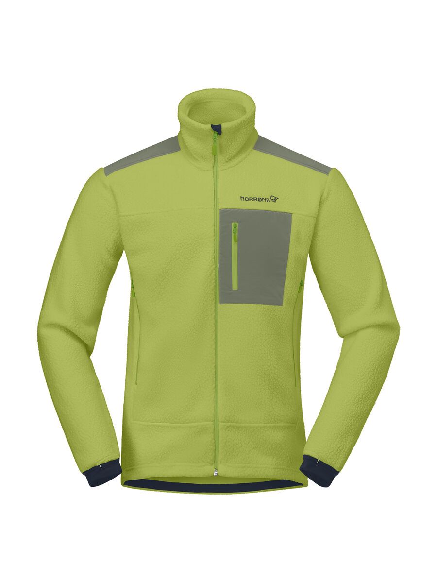Norrona trollveggen warm3 Jacket M's, dark citron/deep lichen green - Bild 1