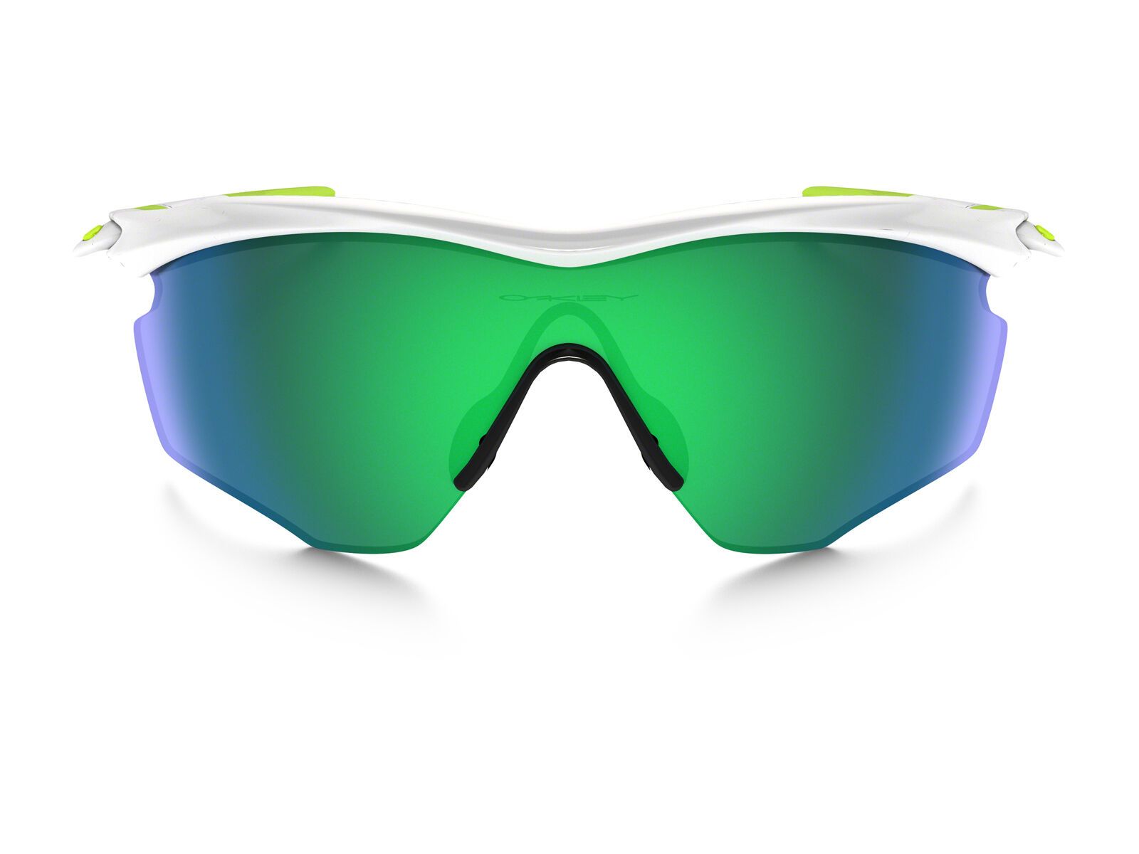 Oakley M2 Frame XL, polished white/Lens: jade iridium - Bild 2