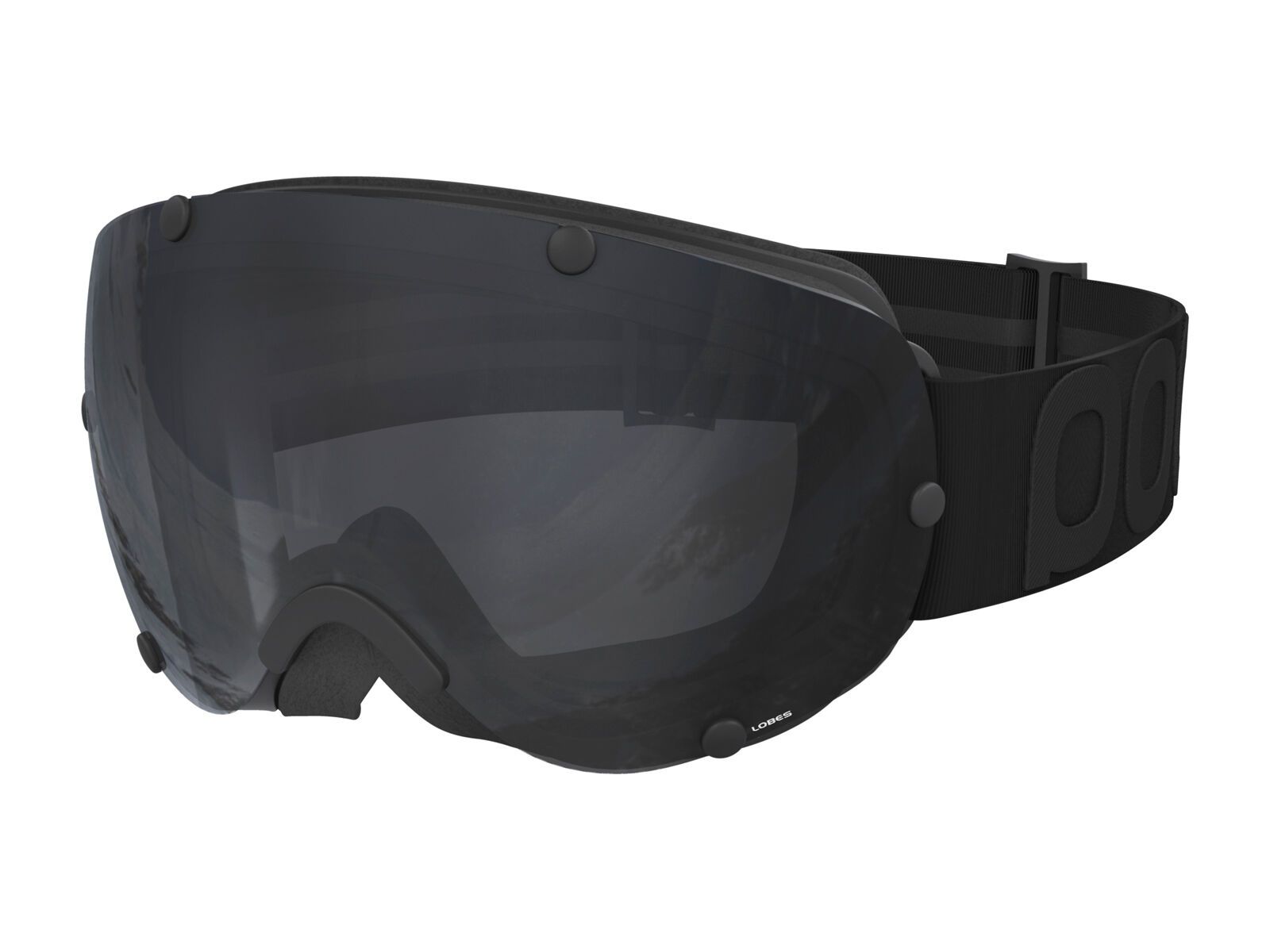 POC Lobes All Black, uranium black/Lens: black - Bild 1