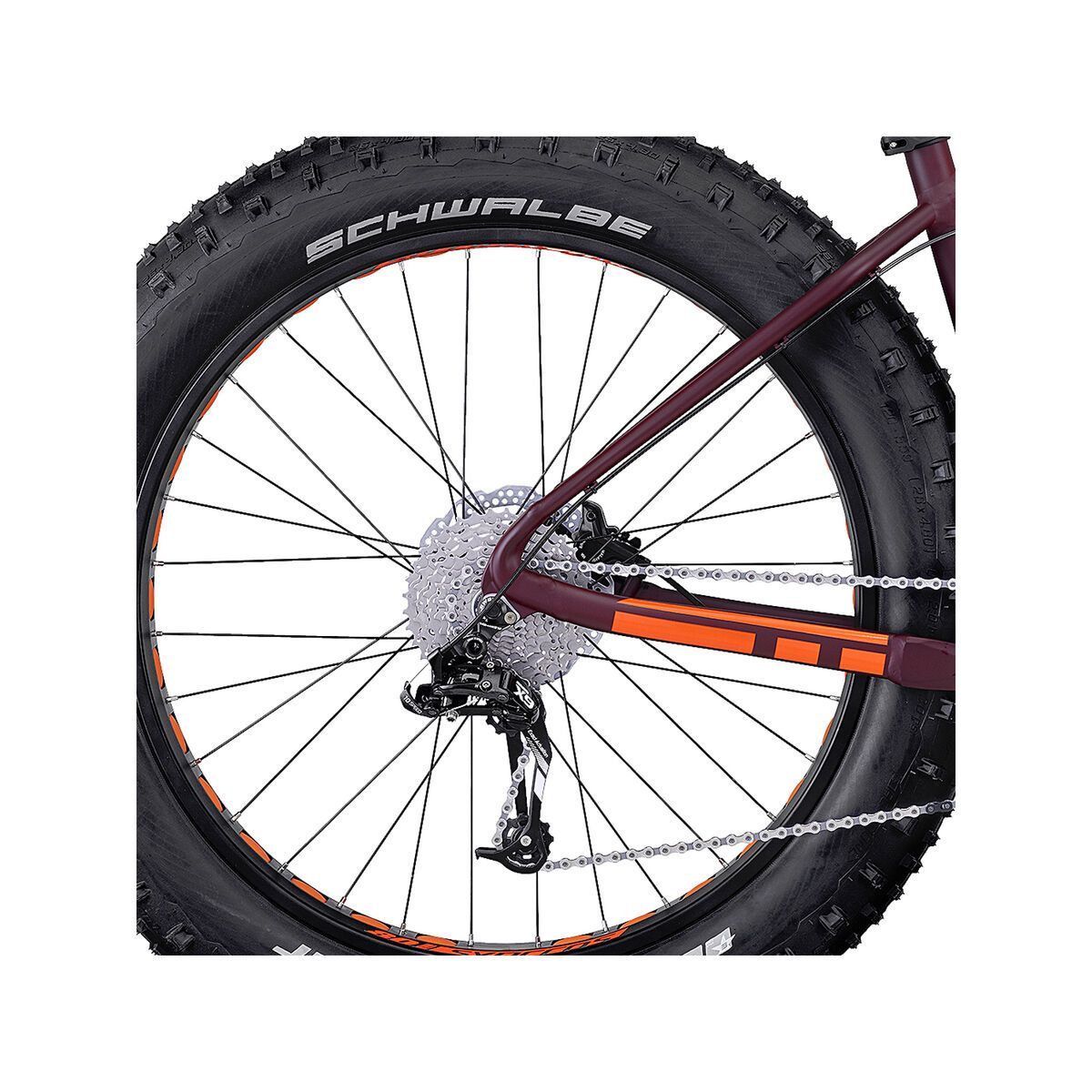 Scott Big Ed, bordeaux/orange - Bild 4