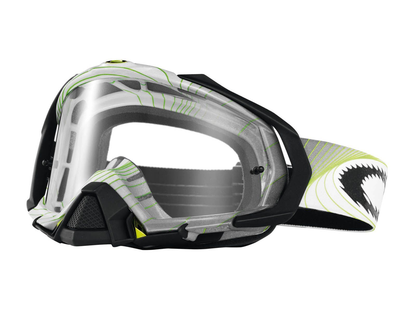 Oakley Mayhem MX, swell fade green/grey/clear & dark grey - Bild 1