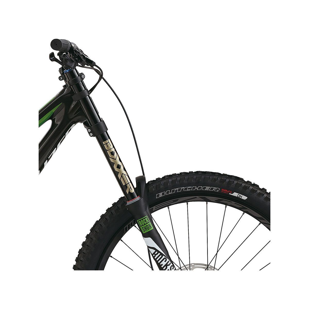 Specialized Demo 8 I Carbon 650b, gloss carbon/moto green/white - Bild 5