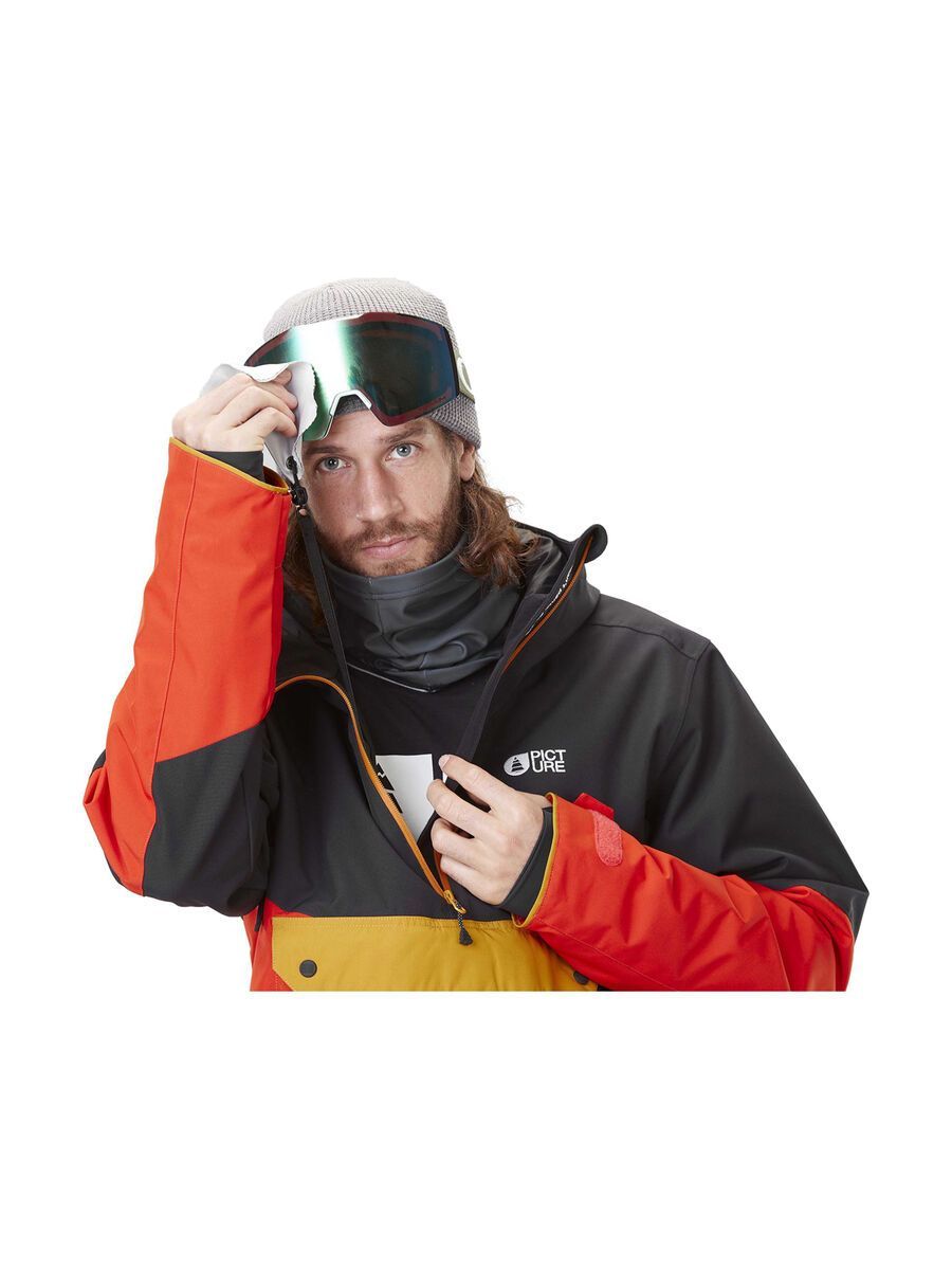 Picture Trifid Jacket, black/pumpkin red - Bild 12