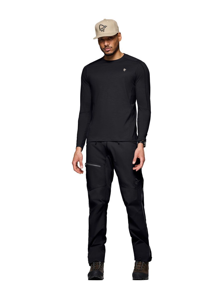 Norrona femund pureUll Long Sleeve M's, caviar black - Bild 3