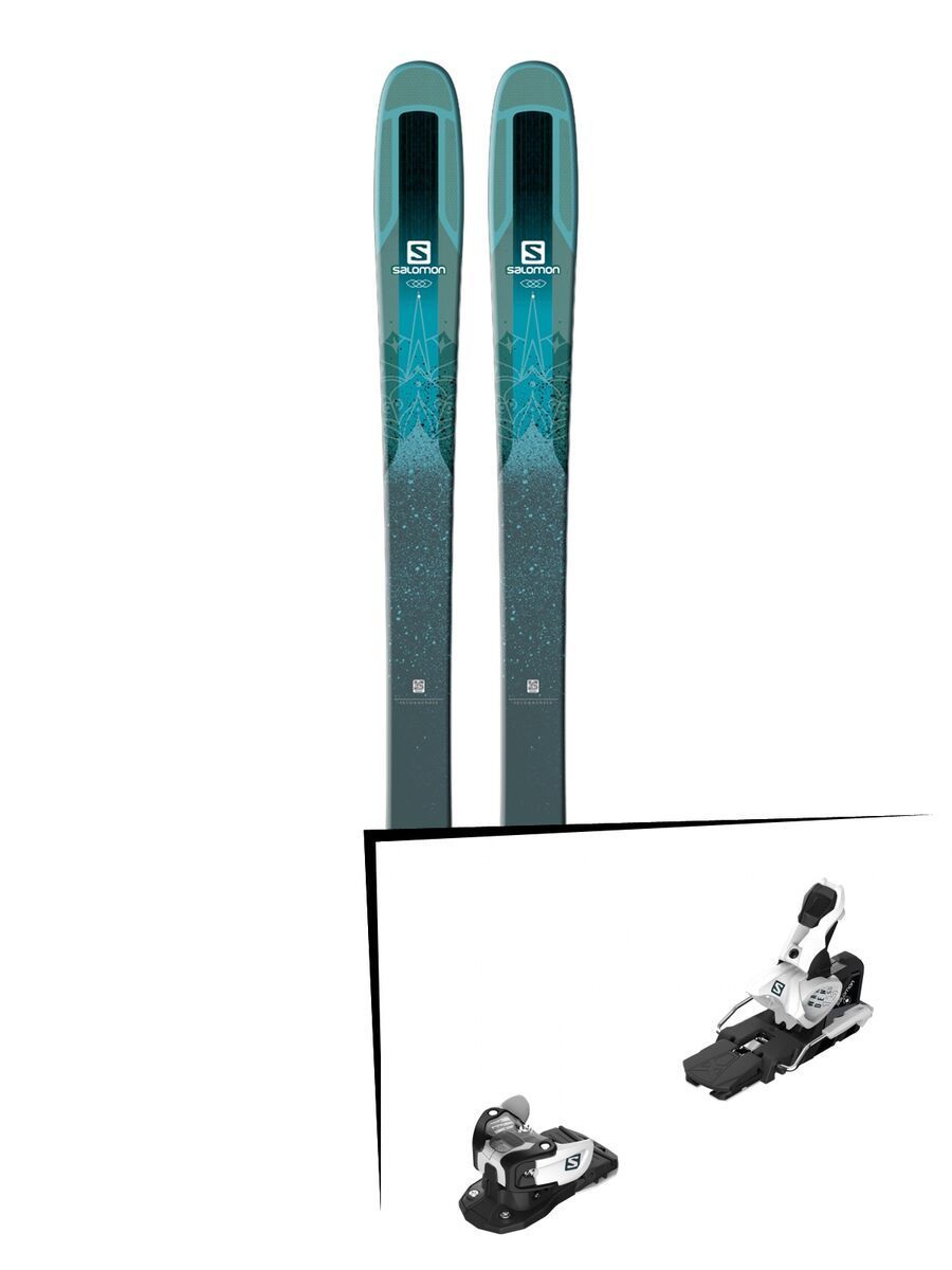 Set: Salomon QST Lumen 99 2018 + Salomon Warden MNC 13 white/black - Bild 1