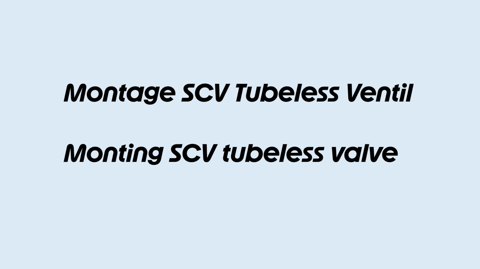 Schwalbe Clik Valve Tubeless Ventil - 60 mm - Video 5