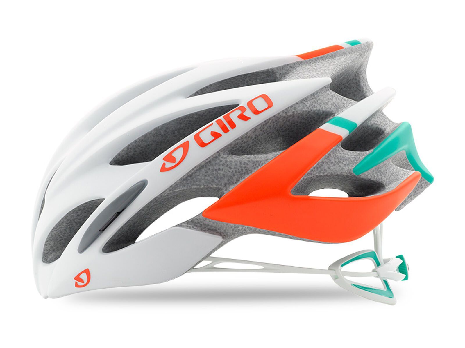 Giro Sonnet, matte white/turquoise/vermillion - Bild 2