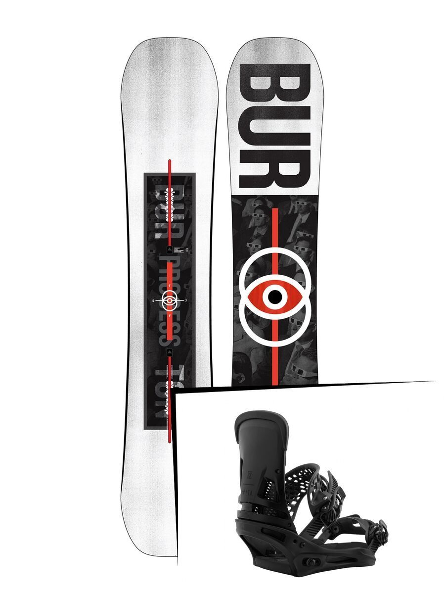 Set: Burton Process Flying V 2019 + Burton Malavita brackish - Bild 1