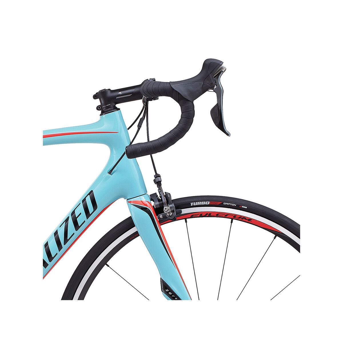 Specialized Roubaix SL4 Expert, gloss light blue/rocket red/black - Bild 5