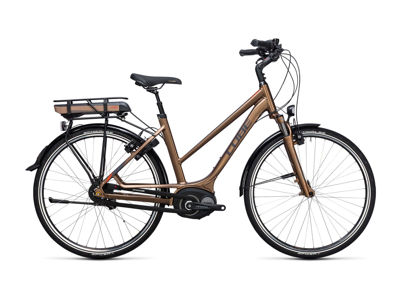 Cube Travel Hybrid 500 Trapeze, havanna brown´n´orange - Bild 1