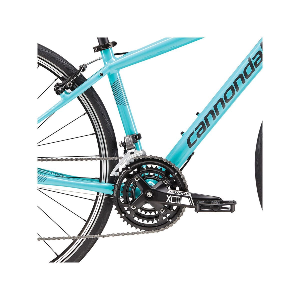 Cannondale Quick 4 Women's, turquoise w/ nearly black and teal, reflective detail, gloss - TRQ - Bild 3