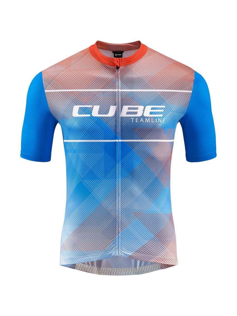 Cube Teamline Trikot CMPT kurzarm, white´n´blue´n´red - Bild 1