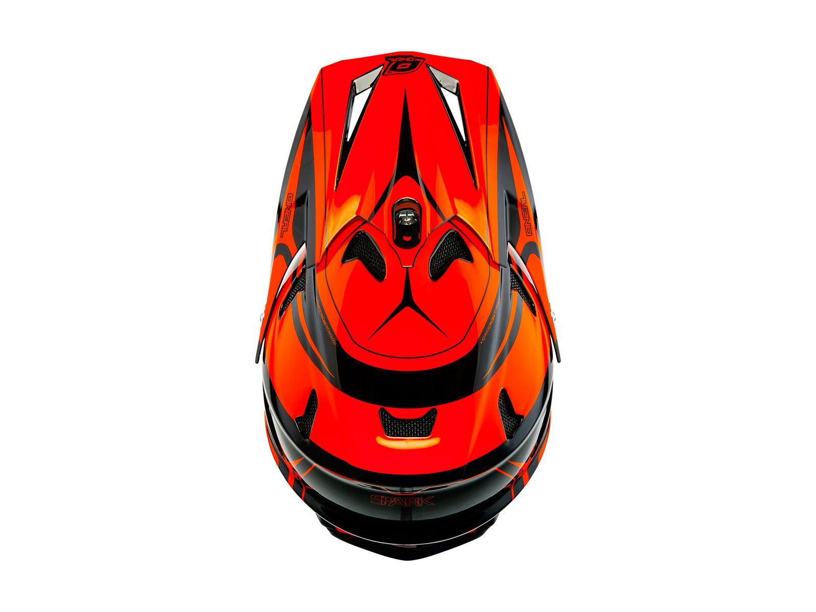 ONeal Spark Fidlock DH Helmet Steel, black/red - Bild 3