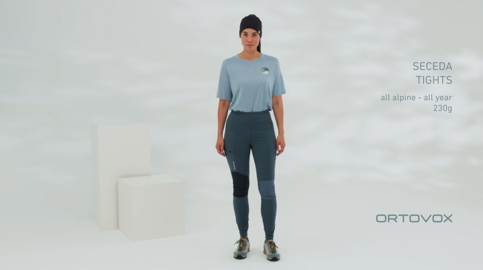 Ortovox Merino Shield Tec Seceda Tights W, black raven - Video 5