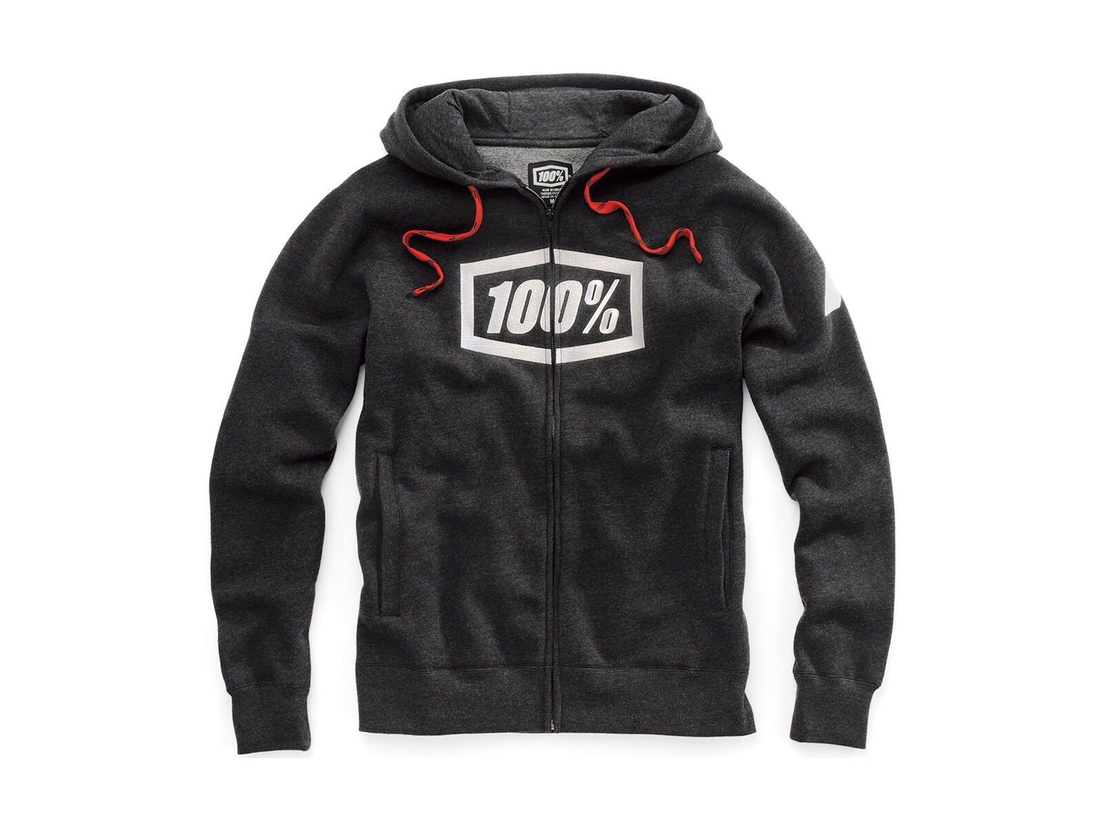 100% Syndicate Full-Zip Hoody, black heather white - Bild 1