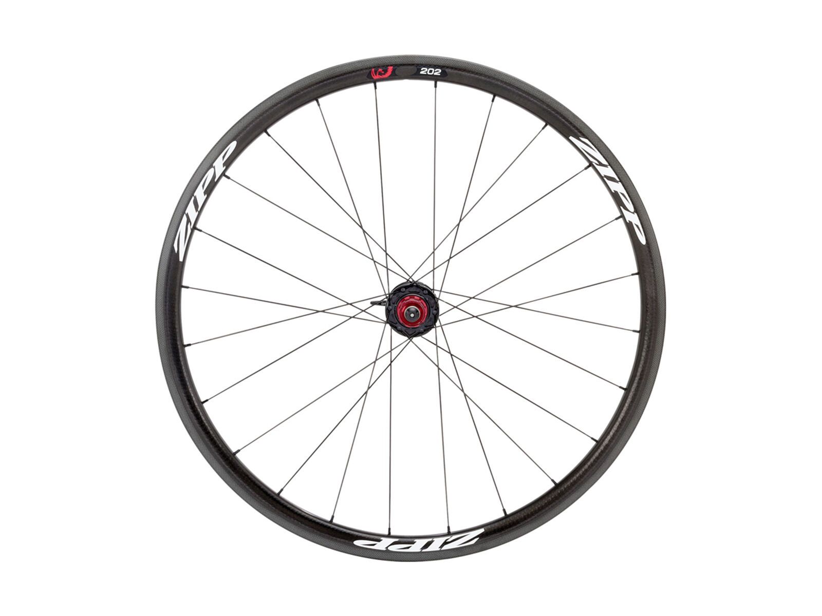 Zipp 202 Firecrest Carbon Clincher, schwarz / mattweisse Aufkleber - Bild 1