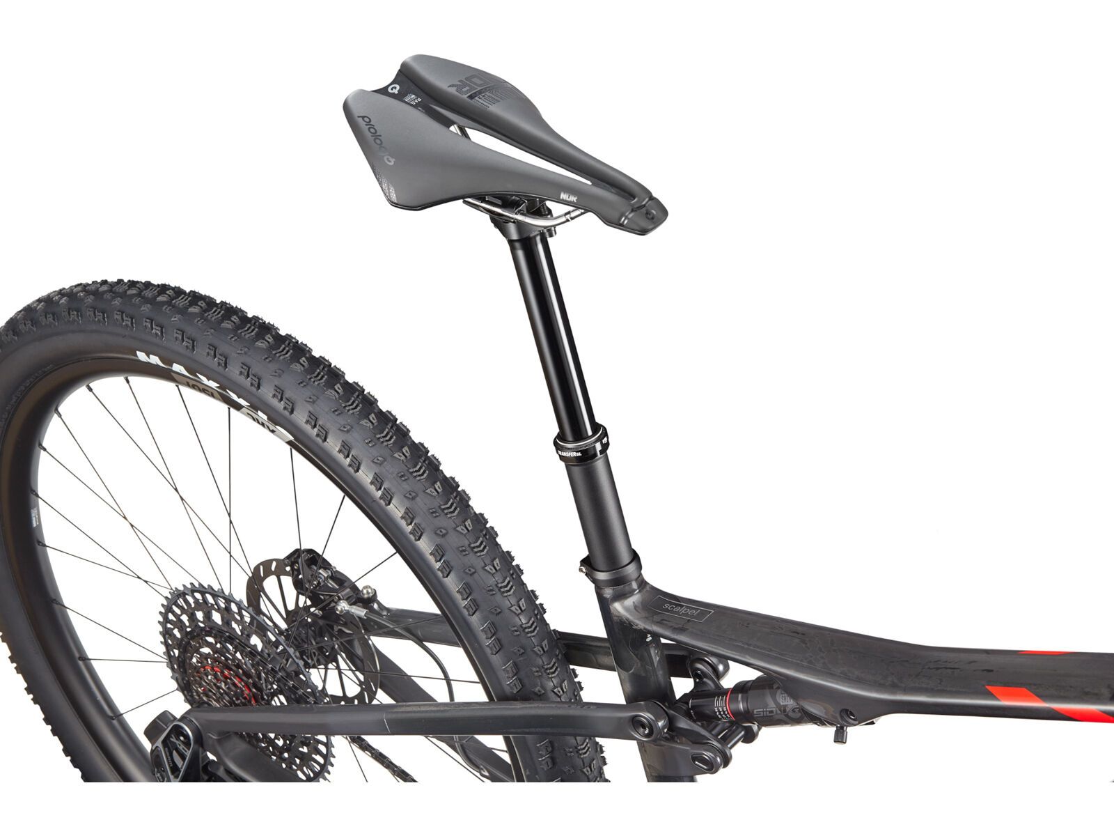 Cannondale Scalpel 1 Lefty, rally red, raw carbon - Bild 6