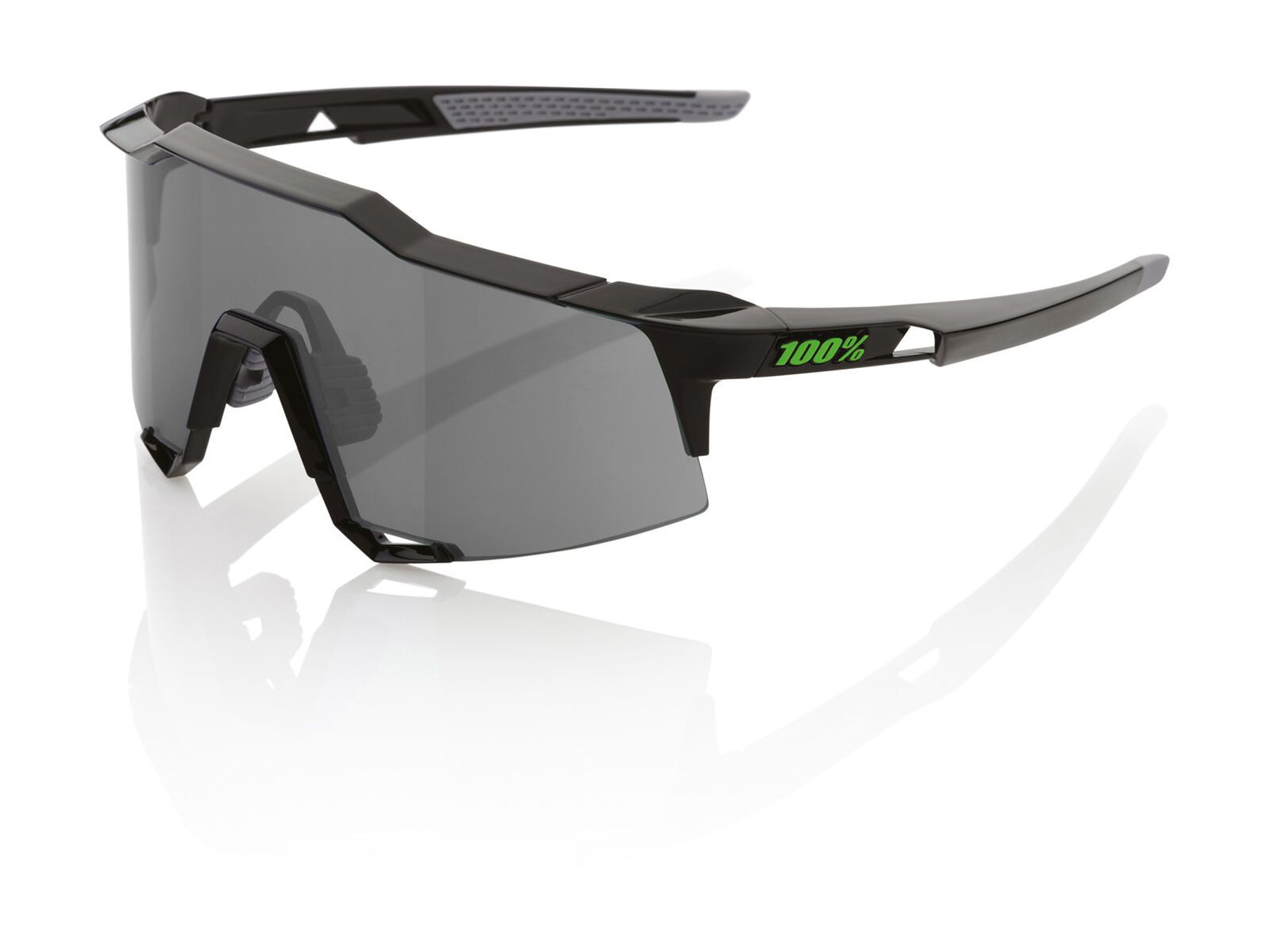 100% Speedcraft, flat black/Lens: smoke - Bild 1