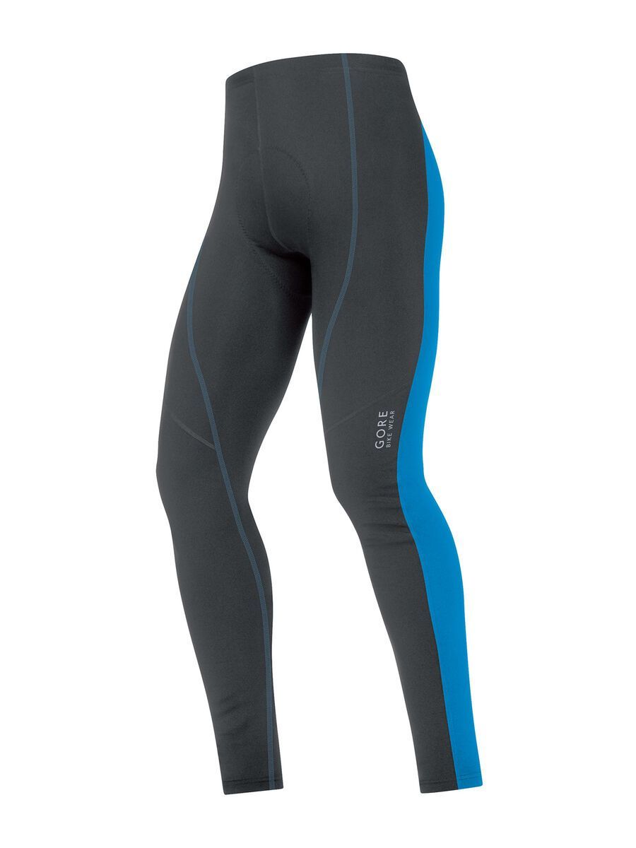 Gore Bike Wear Element Thermo Tights+, black/splash blue - Bild 1