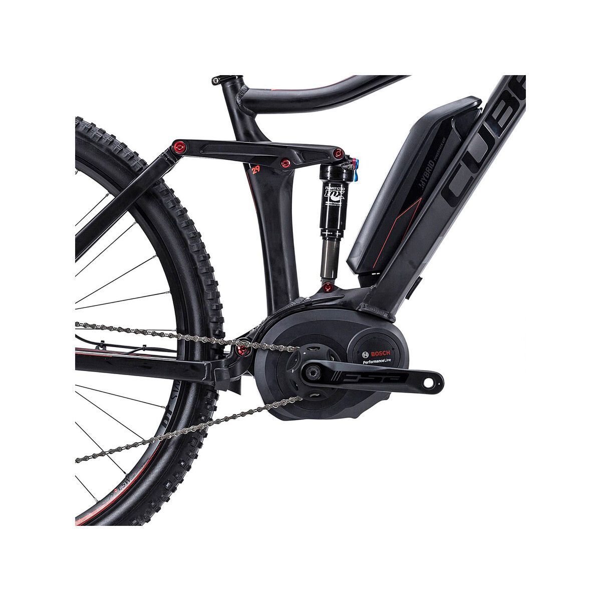 Cube Stereo Hybrid 120 HPA SL 29, black/flashred - Bild 3