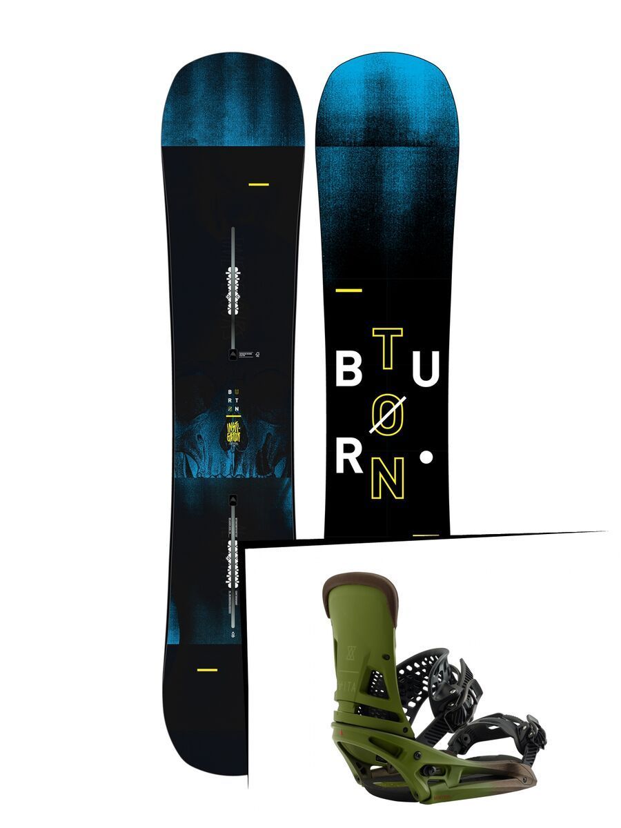 Set: Burton Instigator Wide 2019 + Burton Malavita EST camp on green - Bild 1