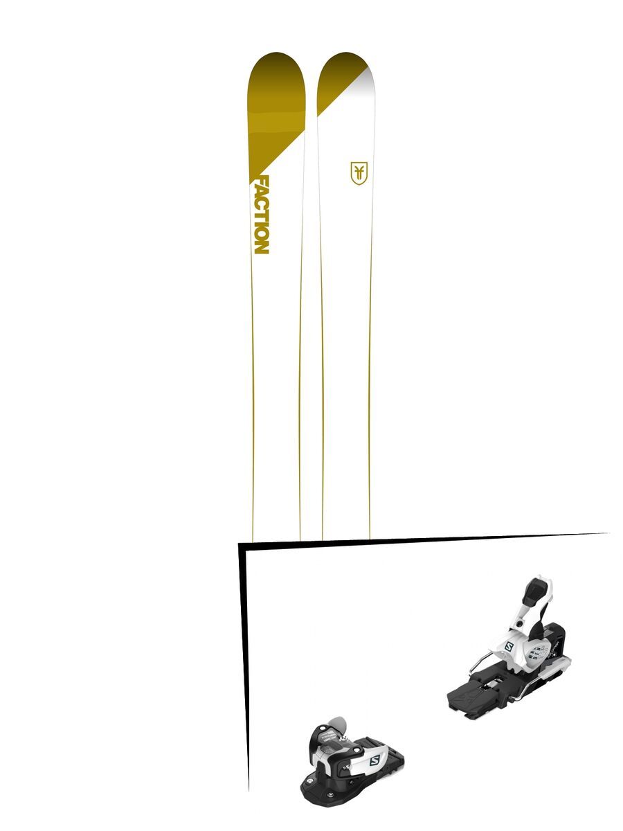 Set: Faction Candide 4.0 2018 + Salomon Warden MNC 13 white/black - Bild 1