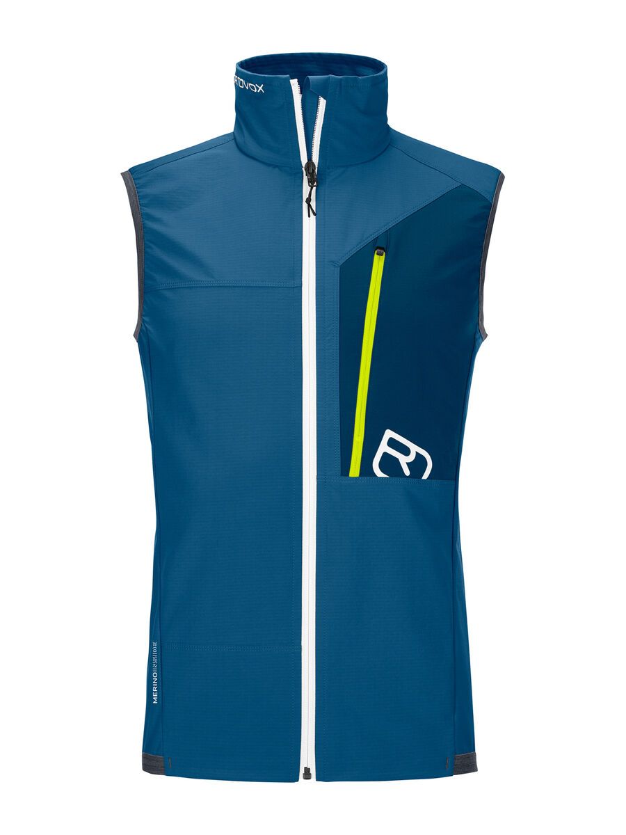 Ortovox Merino Airsolation Berrino Vest M, mountain blue - Bild 1