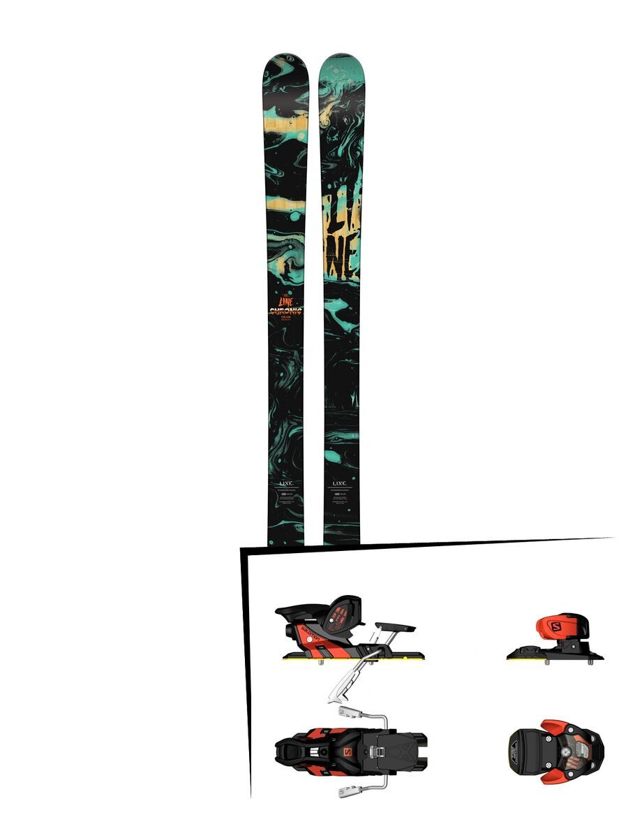 Set: Line Chronic 2018 + Salomon Warden MNC 13 white/black/orange - Bild 1