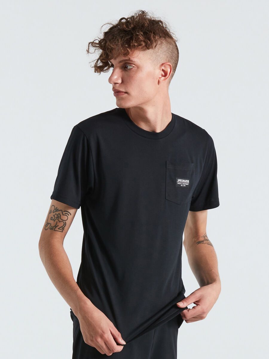 Specialized Men's Short Sleeve Pocket T-Shirt, black - Bild 2